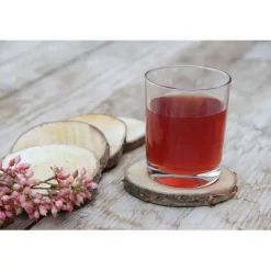 5 Holzscheiben Untersetzer – 10cm