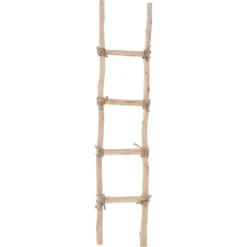 Baumstamm Dekoleiter mit seil | 150cm