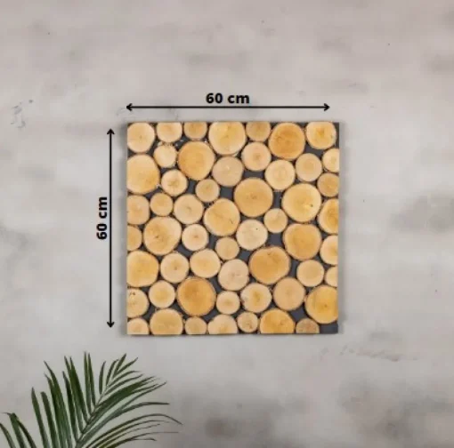 Baumstamm Wanddekoration | Ake | 60x60cm