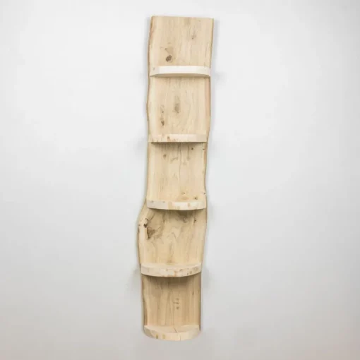 Baumstamm Wandregal Eton | Eichenholz geschliffen | 150cm