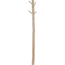 Baumstamm-Garderobenständer Pilar | Holzhaken | Wandmontage | 165 cm