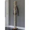 Baumstamm-Garderobenständer Hugo | Holzhaken | mit Fuß | 165 cm