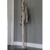 Baumstamm-Garderobenständer Ruben | Metallhaken | mit Fuß | 165 cm