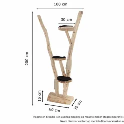 Baumstamm-Kratzbaum | Loeki | 200x100cm