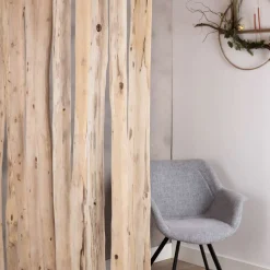 Baumstamm-Raumteiler Bodi | Mit naturbelassenem Fuß | H140cm