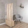 Baumstamm-Raumteiler Elin | Mit Holzkasten und Rollen | H180cm