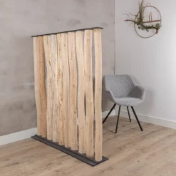 Baumstamm-Raumteiler Esper | Mit schwarzem Fuß | H165cm