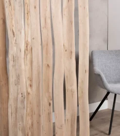 Baumstamm-Raumteiler Esper | Mit schwarzem Fuß | H140cm