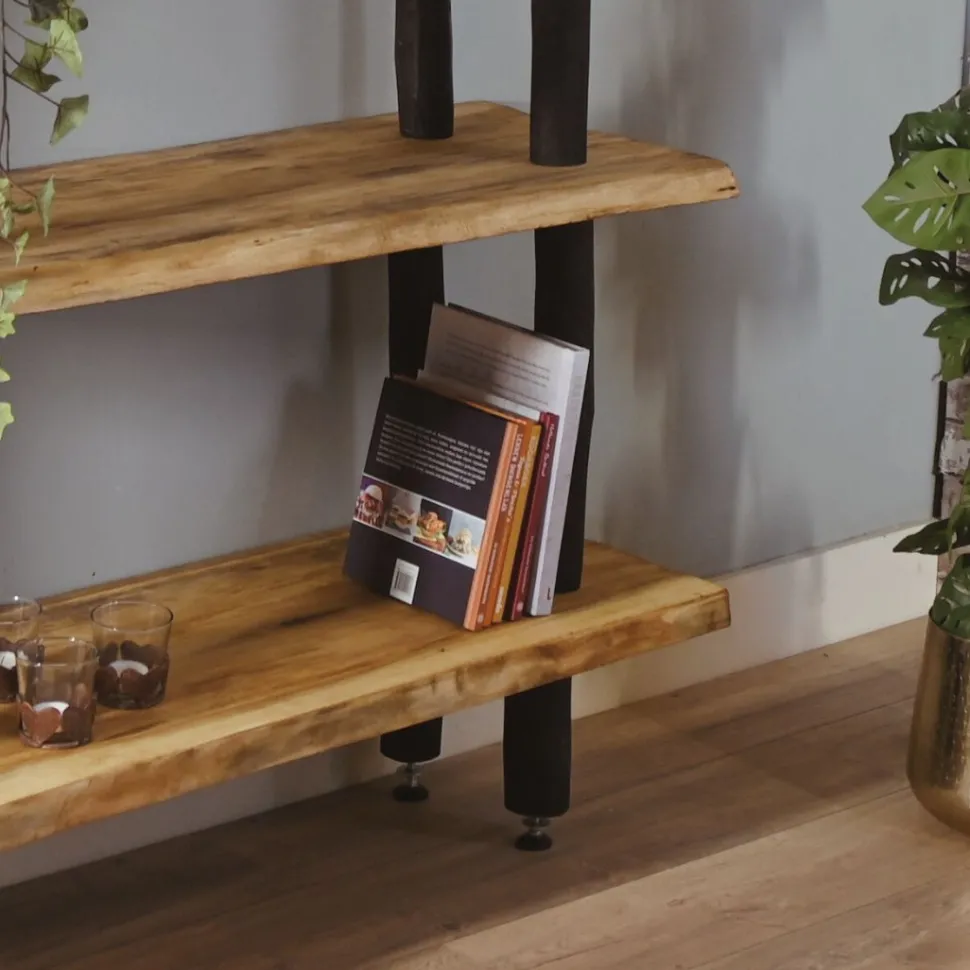 Baumstamm-Wandregal Magnus | Natural | 70 cm