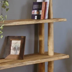 Baumstamm-Wandregal Magnus | Natural | 70 cm