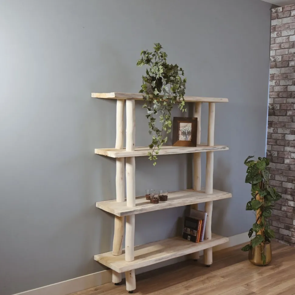 Baumstamm-Wandregal Magnus | Natural | 160 cm