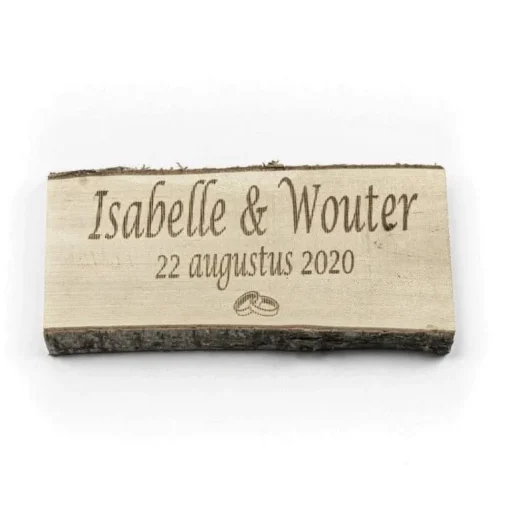 Birkenbohle – Personalisiertes Symbol/Text – 50cm