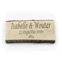 Birkenbohle – Personalisiertes Symbol/Text – 30cm