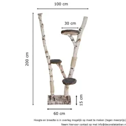 Birken-Kratzbaum | Mimi | 200x100cm
