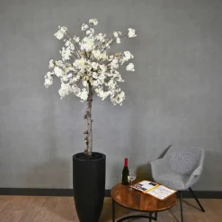 Blütenbaum Gaia mit Topf | Weiß | 200 cm