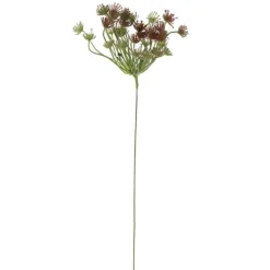 Dillblüte künstlich | Burgunderrot-Grün-Weiß | 50 cm