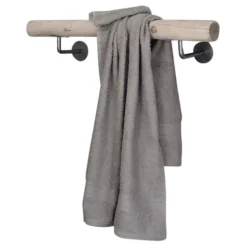 Handtuchhalter | Geschliffene Birke | Edelstahlhalterungen | 60cm