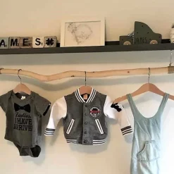 Hängegarderobe | Geschliffener Birkenast | 150 cm