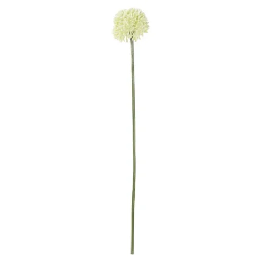 Kleine künstliche Alliumblüte in Weiß 50 cm