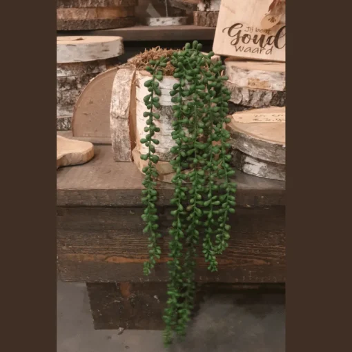 Künstliche Erbsenpflanze | Grün | 70 cm