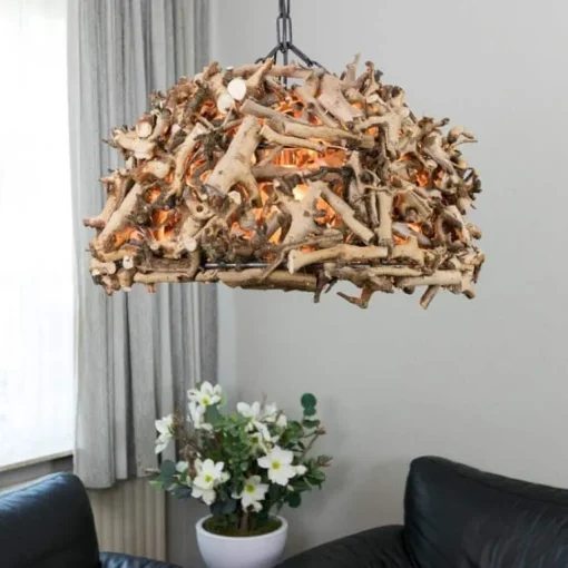 Kugelleuchte Wood 75 cm