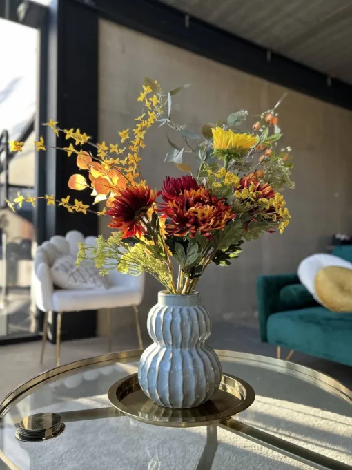 Kunstblumenstrauß Goldglanz | 80 cm