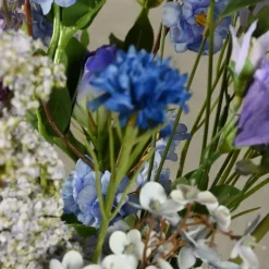 Kunstblumenstrauß Himmelblau | 80 cm