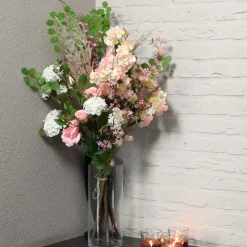 Kunstblumenstrauß Morgentau | 80 cm