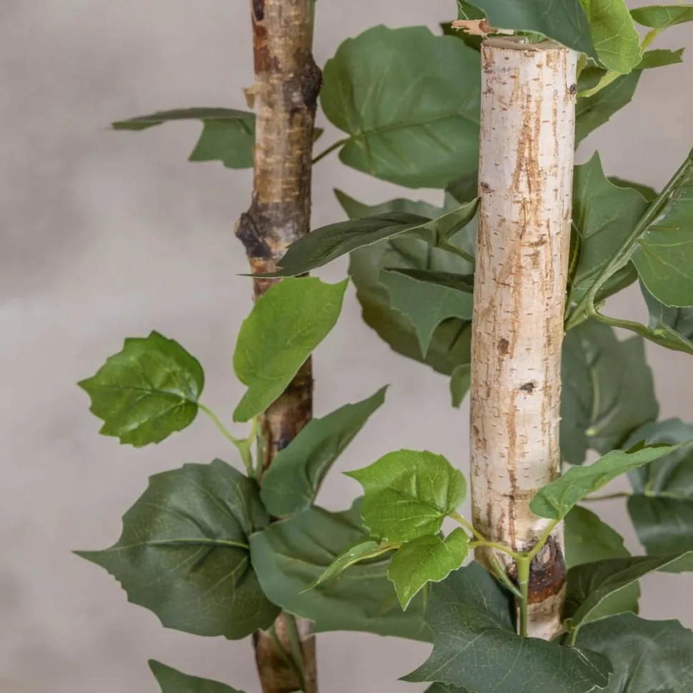 Kunstpflanze Birke | Grün | Mit Topf | 160cm