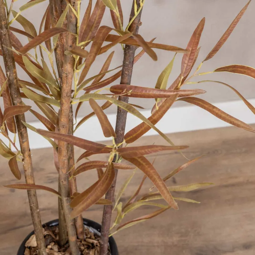 Kunstpflanze Eucalyptus | Rot/Grün | 120cm