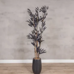 Kunstpflanze Mango | Schwarz | Mit Topf | 160cm