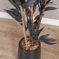 Kunstpflanze Mango | Schwarz | Mit Topf | 160cm