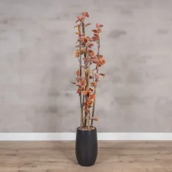 Kunstpflanze Winter-Linde | Rot | Mit Topf | 160cm