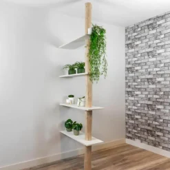 Raumteiler-Regal Alrik | Weiße Böden | 250 cm