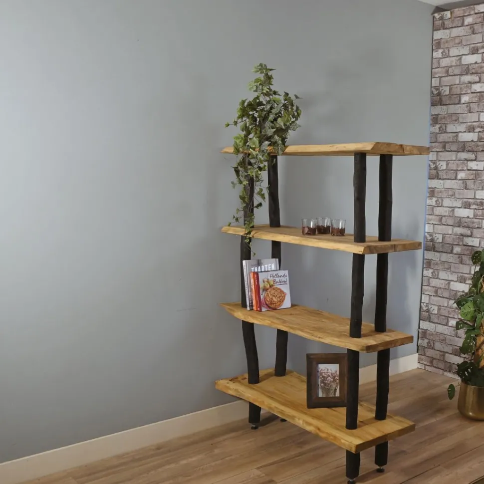 Raumteiler-Regal Odin | Old Natural/Schwarz | 160 cm