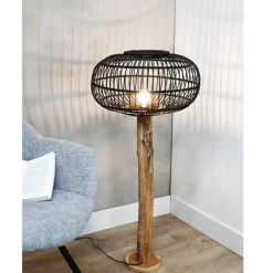 Stehlampe | Eichenstamm | 70 cm