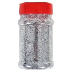 Streudose mit Glitter in Silber fein