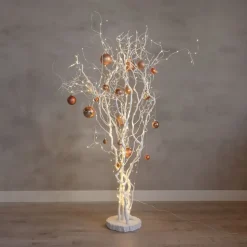 Weihnachtsbaum | Korkenzieherweide | Weiß | 150 cm