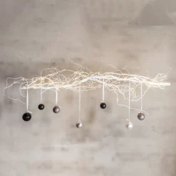 Weihnachtsgirlande | Weide | Weiß | 150 cm